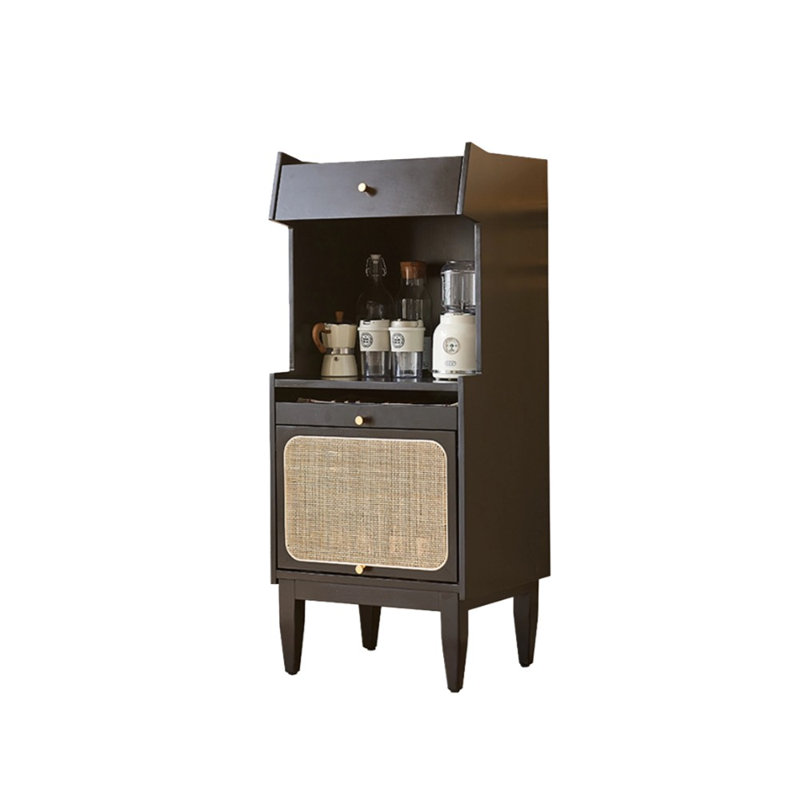 Armoire d'appoint vintage en rotin vintage