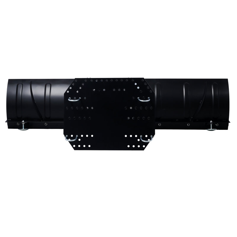 Universal UTV Snow Plow Kit with Steel Blade, Complete Plow System for Utility Task Vehicles, Black