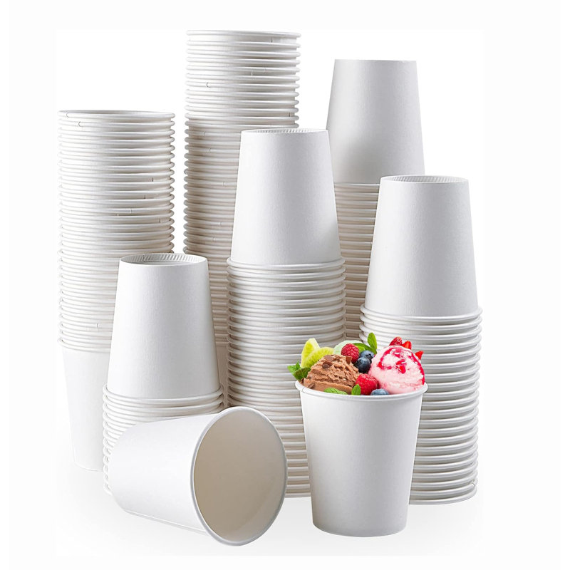 Paquet de 600 gobelets en papier jetables de 5 oz pour la maison, l'école et le bureau