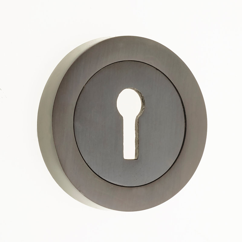Quadrello Standard Escutcheon Door Accessory, Dark Bronze
