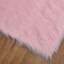Tapis rose en fausse peau de mouton fabriqué à la main Divion-1136748220