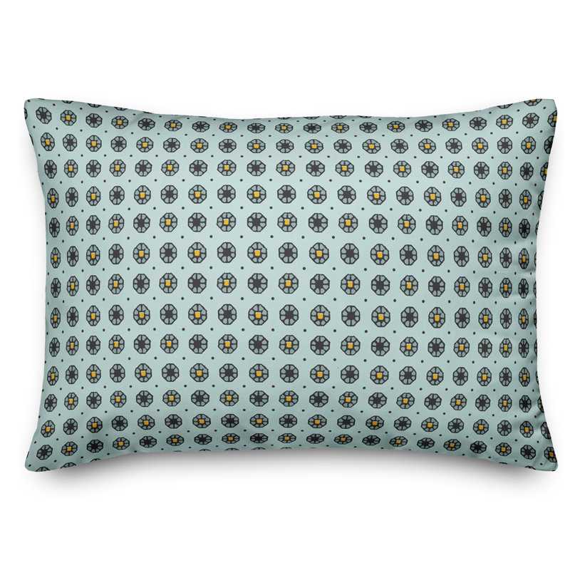 Coussin Pixel, Bleu / vert