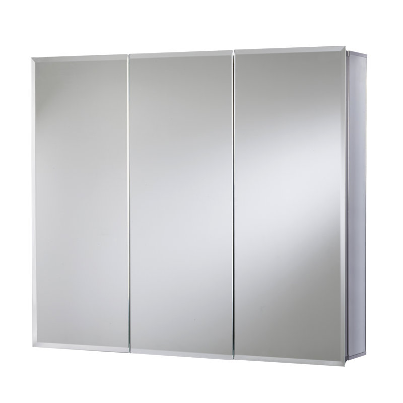 915mm W 762mm H Surface Frameless Medicine Cabinet Mirror 2 Adjustable