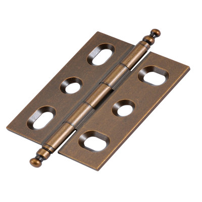 Mortise Hinges Flush/ Full inset Face Frame Free Swinging - Wellington Bronze - Cabinet Door Hinges (Set of 2)