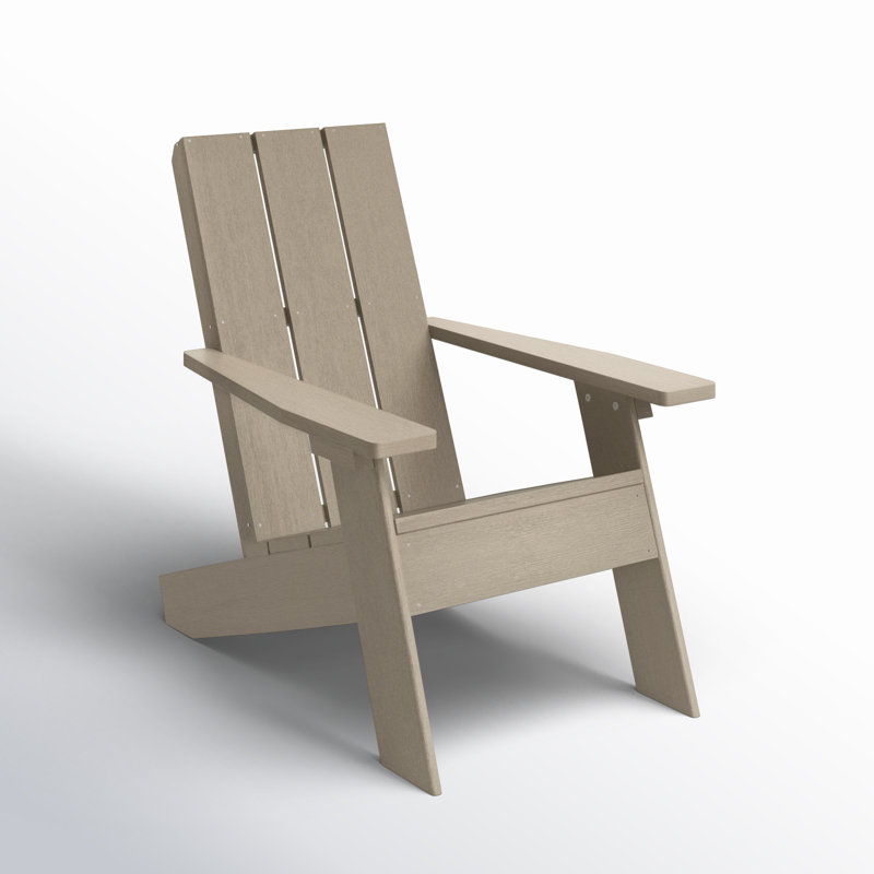 Chaise Adirondack en plastique Byrnes, Brun terrain boisé