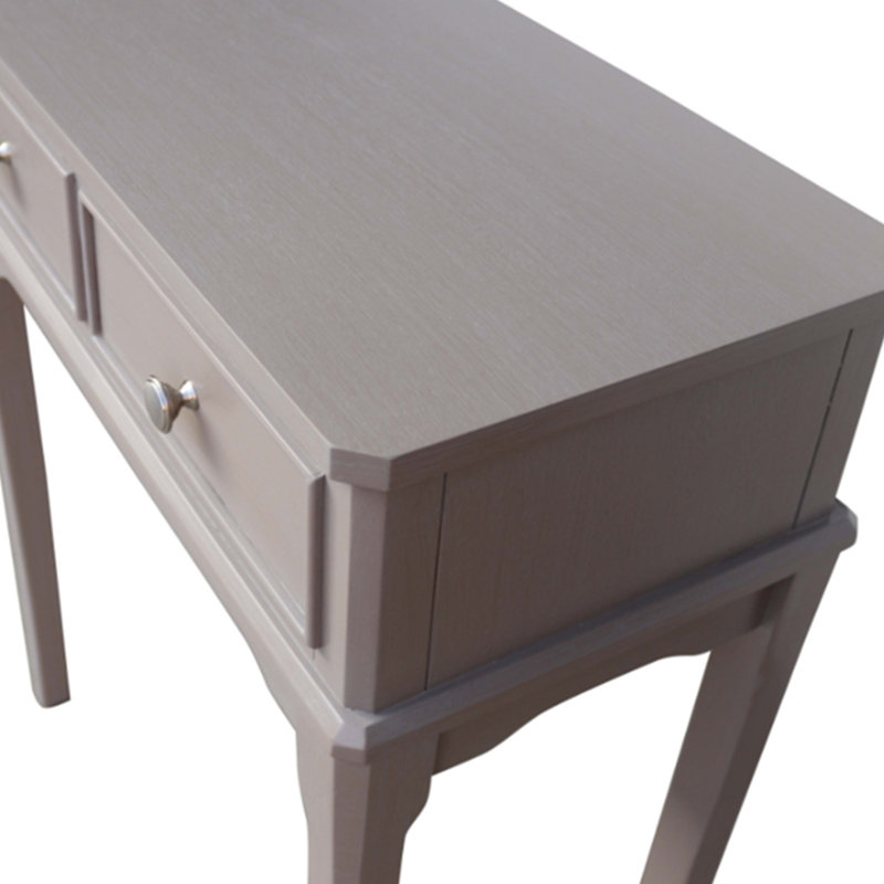 Baranowski Wooden Console Table For Living Room Furniture, 2 Drawers Slim Entry Hallway Table