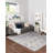 Glam Geometric Gray Silver Area Rug-86616063