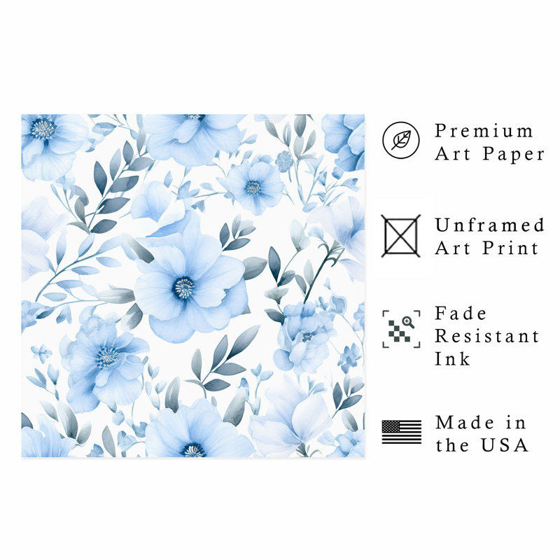 «Floral», H 28 po x l 28 po
