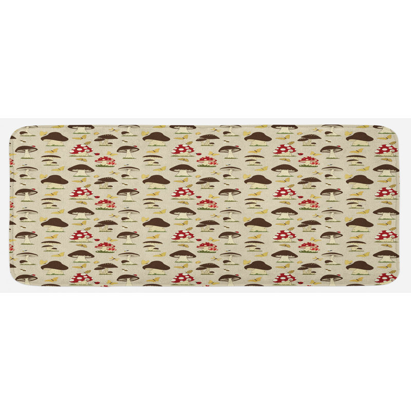 Tapis de cuisine champignon