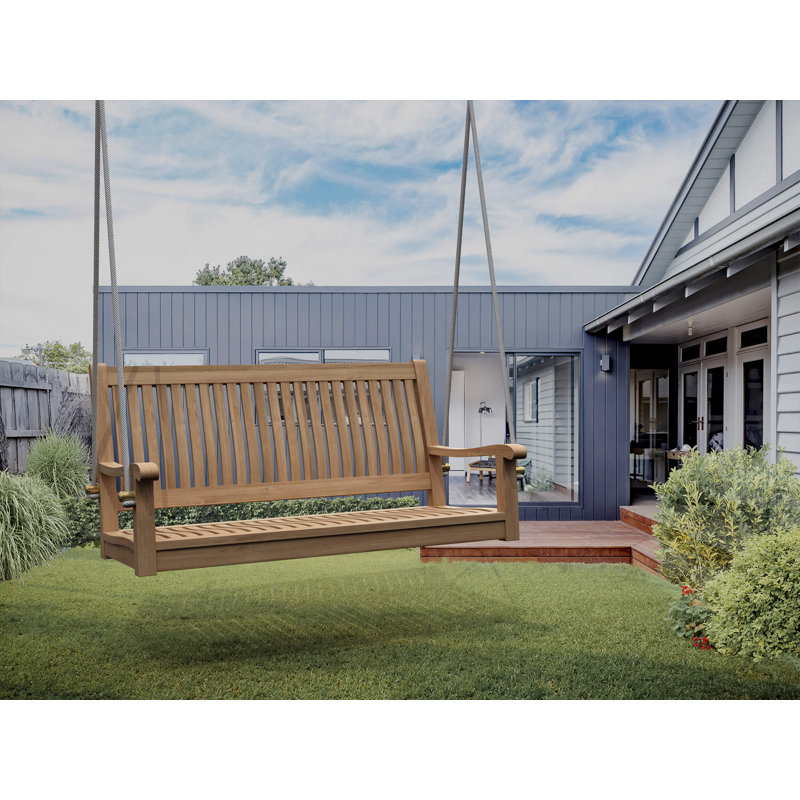 Del-Amo Straight Swing Teak Garden Bench, 48" W