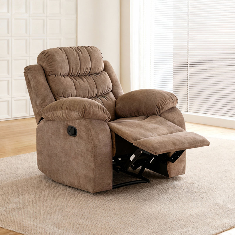 36.2" Cozy Retreat Manual Reclining Armchair, Brown