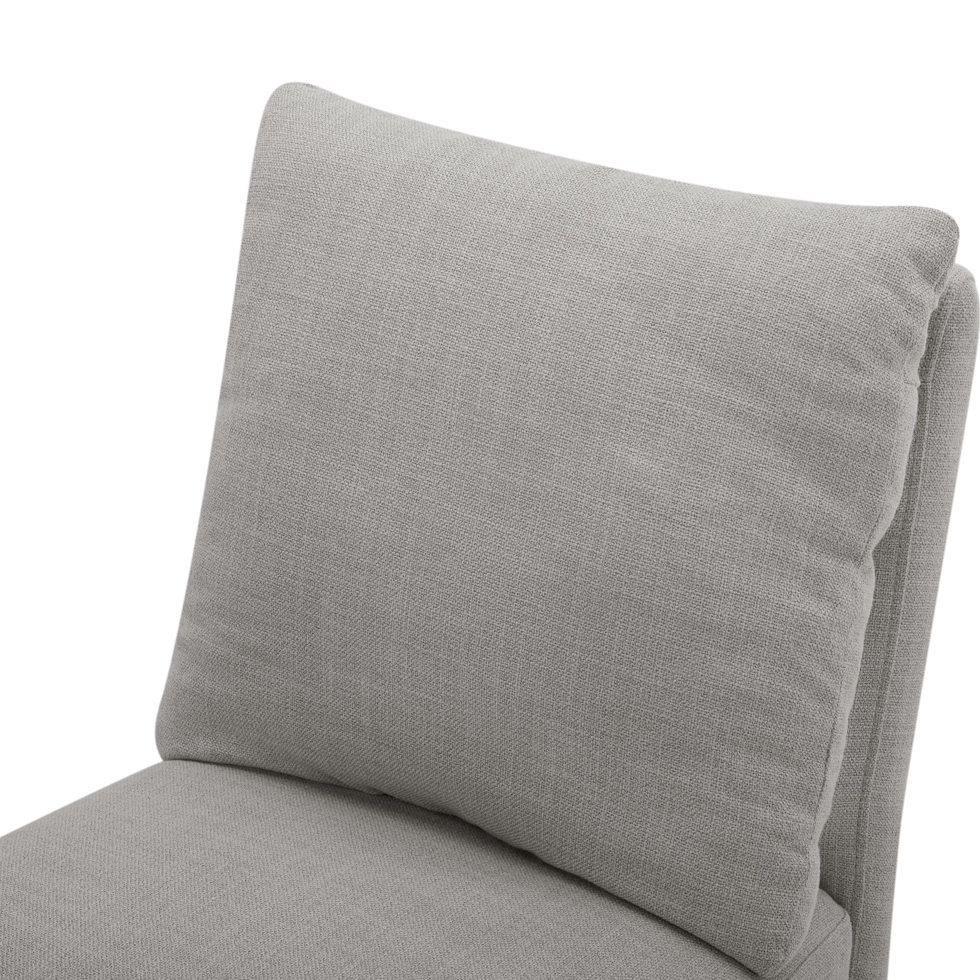Alayaa Upholstered Side Chair, Effie Gray Performance Linen