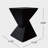 TESS Modern Side Table – Stylish End Table Compatible with Living Room, Bedroom, or Office,Versatile Home Furniture,Black Color-858323236