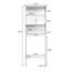 63Cm W x 175Cm H x 19.5Cm D Over the Toilet