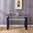 Black MDF Console Table,Entryway table,Hoyer table with Tabletempered glass table top-2012806923