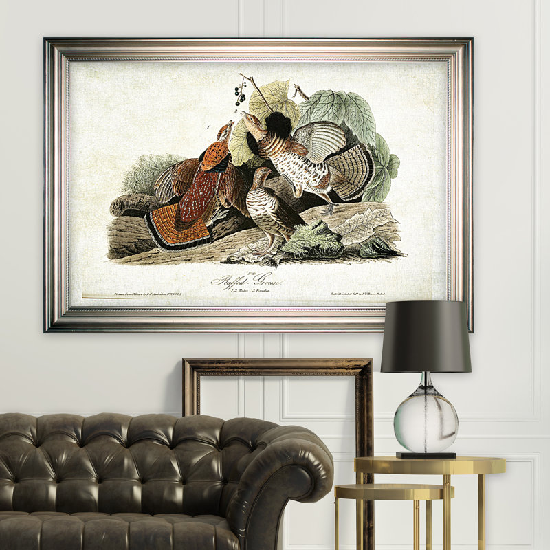 « volière drawing v », impression, H 18 po x l 27 po x P 1,5 po, Pas de tapis, Toile tendue