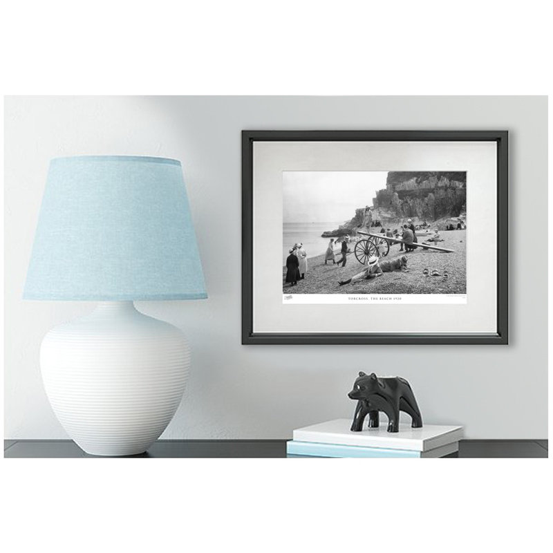 Torcross, The Beach 1920 by Francis Frith - Single Picture Frame Print, 40cm H x 50cm W x 2.3cm D