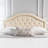 Tufted Upholstered Headboard Queen Size, Solid Wood Head Board With Durable Metal Legs, Adjustable Height Queen Headboard With Nailhead Trim In Bedroom-884204629