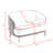 Stith Upholstered Velvet Loveseat With Black Legs-298365529