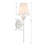 Margo 1-Light Dimmable Wrought Iron Wallchiere with Silk Shade -84159247