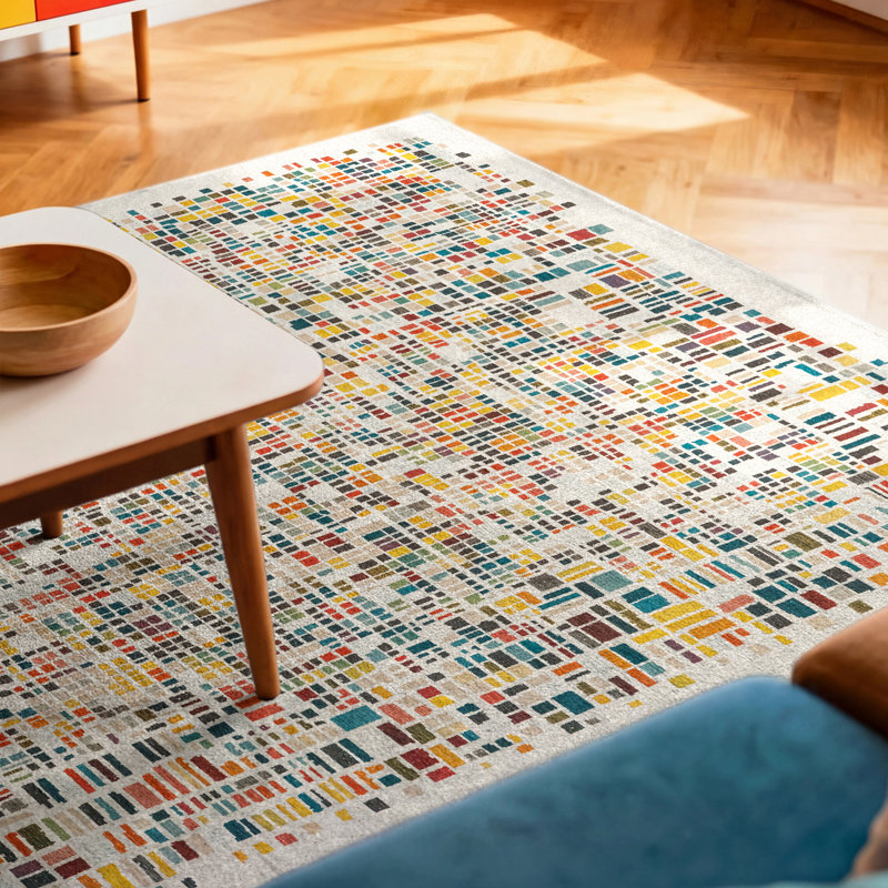 Gallery Cubik United Recycled P.E.T Area Rug, Rectangle 100 x 140 cm