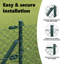 Vidaxl Chain Link Fence With 7 Posts Galvanised Steel-114858438-114858445