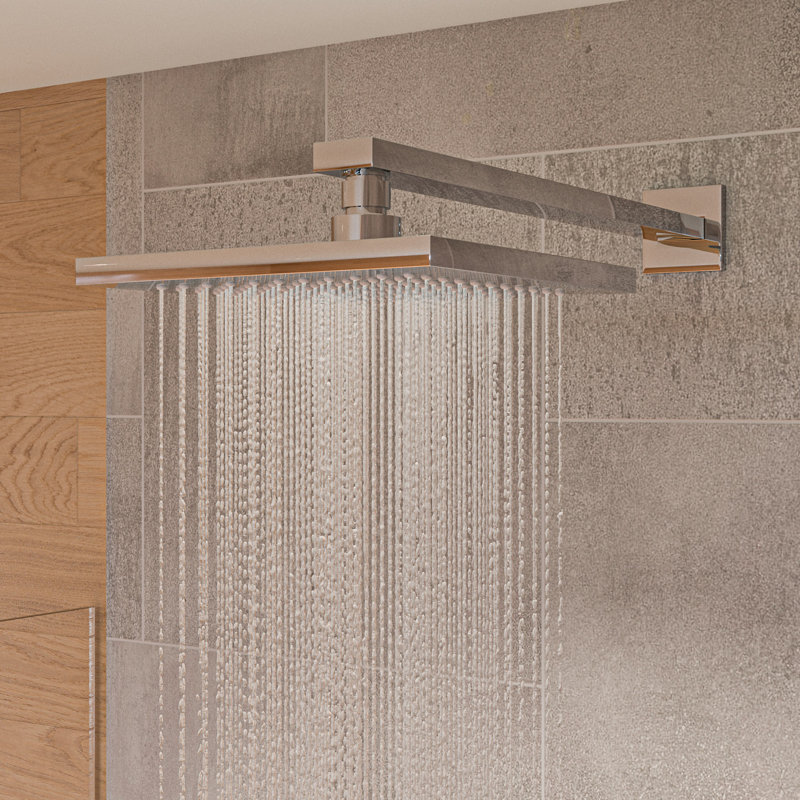 Complete Shower System with Rough in-Valve, Polished Chrome