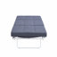 Folding Ottoman Bed with Adjustable Backrest, Modern Futon Couch, Convertible Chair into Sofa Bed for Small Spaces