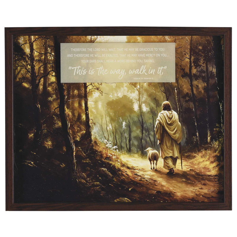 Framed Wall Art Jesus This Is The Way
