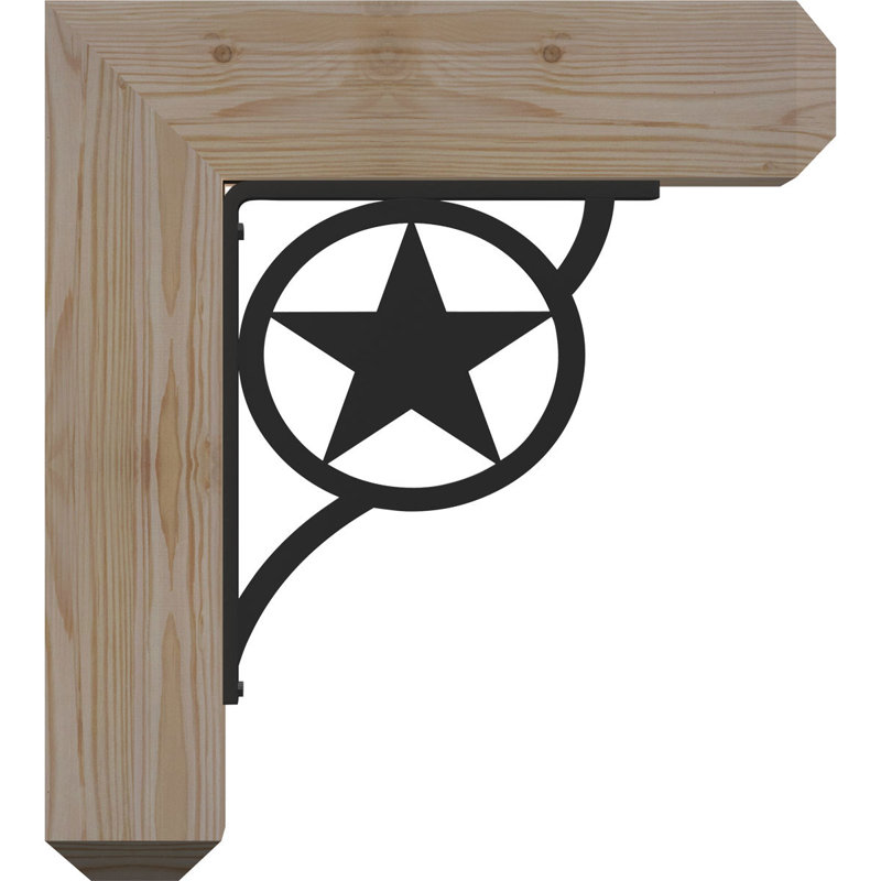 Support simple Ironcrest de 4 po Austin, H 14 po x P 11 1/2 po, Sapin Douglas de l 4 po x T 2 po (sciage brut)