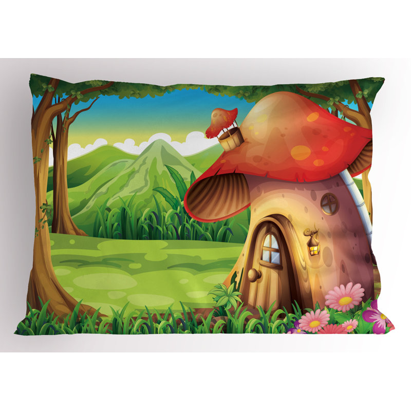Ensemble de 2 taies décoratives champignon Ambesonne, H 20 po x l 36 po