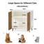 Cat Litter Box Enclosure Cabinet, Side Entrance & Back Vent