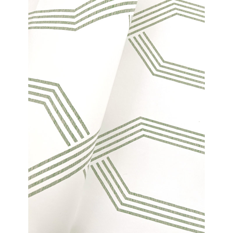 Palisade Geometric Wallpaper Double Roll, Green