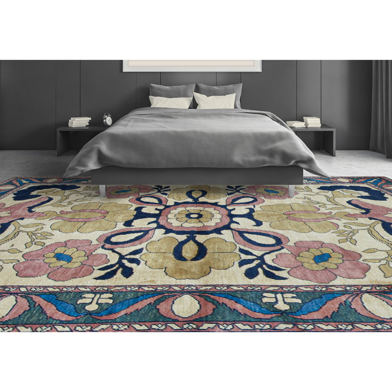 Hand-Knotted High-Quality Pink Area Rug