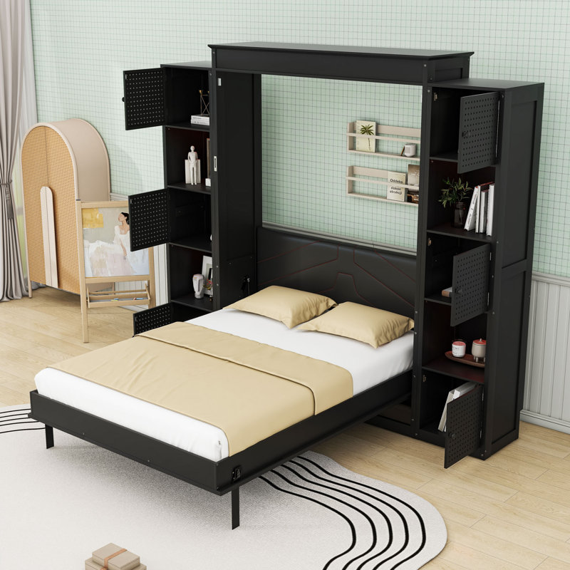 Queen-Size Murphy Bed with LED Lighting