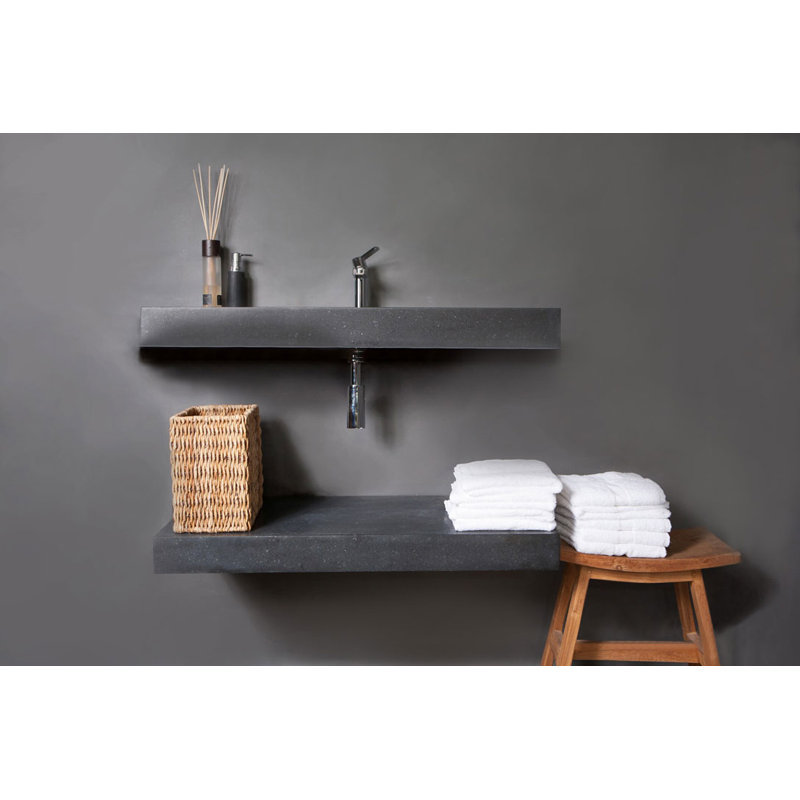 Pacursa 60Cm Single Bathroom Vanity Top in Honed with Sink