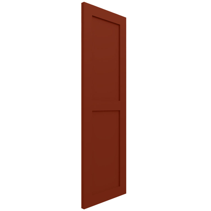 Deux volets plats égaux EnduraCore Composite, L 18 po, Pepper Red, 69"H