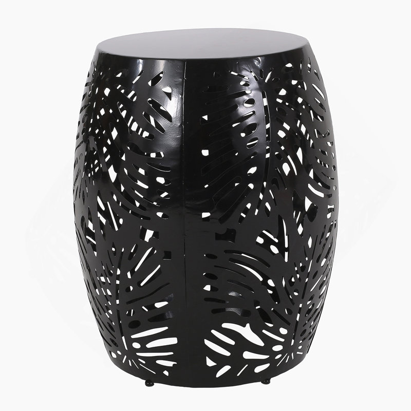 Table de bout en métal - Grand, Noir