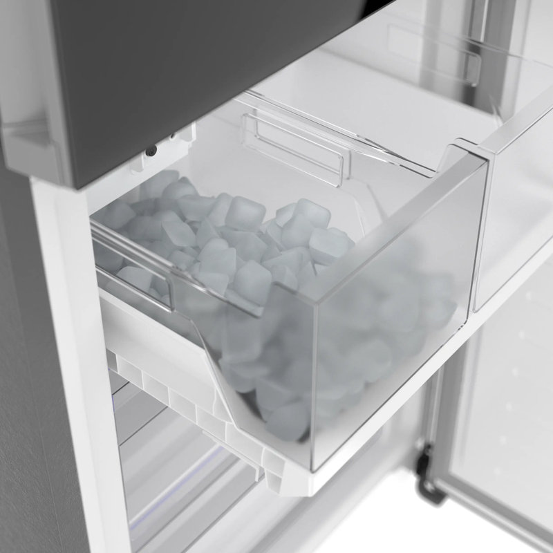 Free-Standing Fridge-Freezer, Black