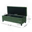 Banc de rangement rembourré, banc d'entrée, banc de bout de lit, repose-pieds pour chambre à coucher, vert rétro, 300 lb