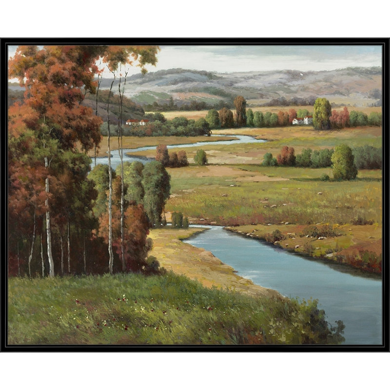 Beyond The River Painting, Black