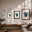 Turtle Geometric - Framed Print-2145382582-2145382588