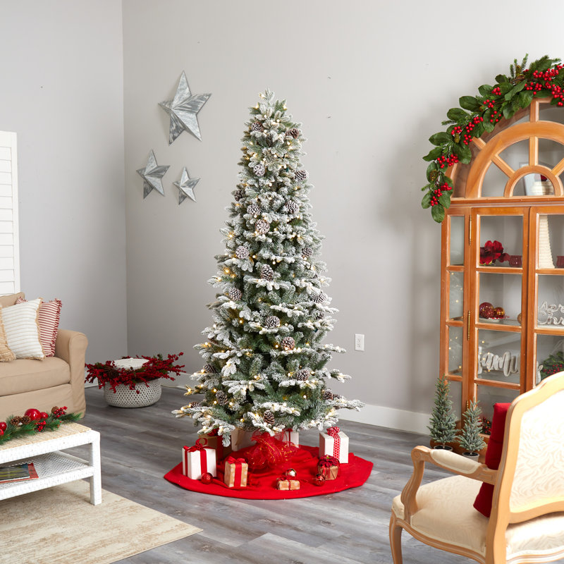 90' H Lighted Artificial Christmas Tree
