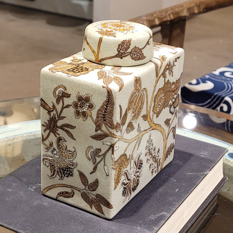 Boîte rectangulaire en porcelaine - Aulne (D)