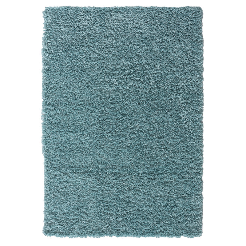 Shaggy Lush light blue Rug, Rectangle 100 x 150cm