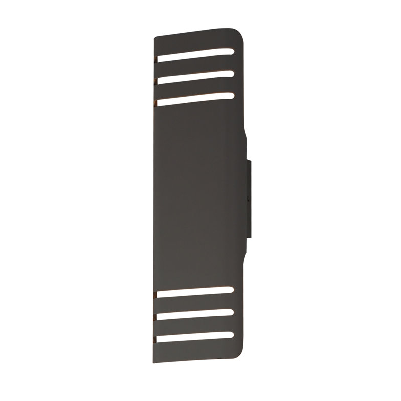 Fixation murale d'extérieur à DEL Mirha Lightray, Bronze architectural, H 20 po x l 6,25 po x P 3,25 po, 12