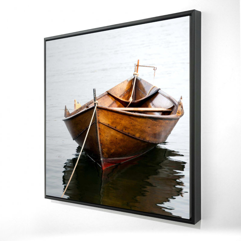 "Chaloupe sur l'eau calme" sur toile