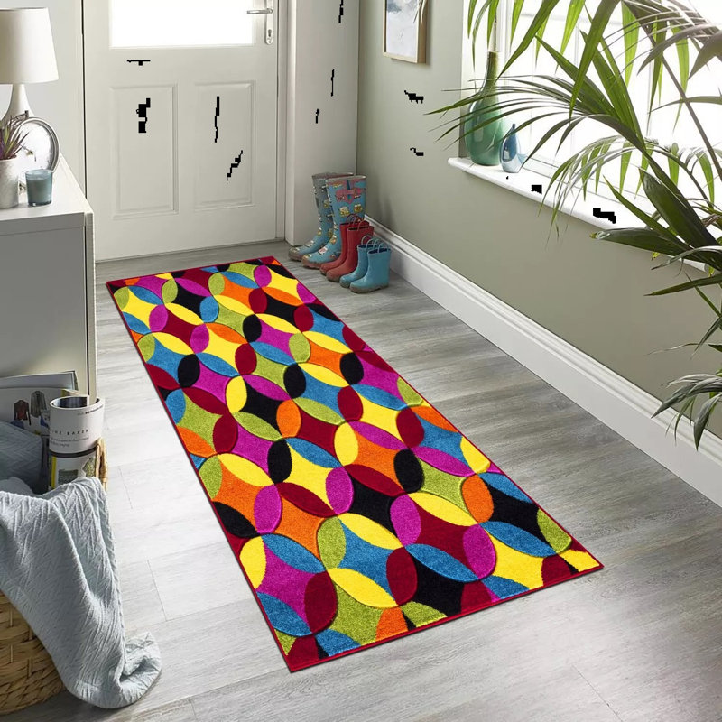 Bradgate Abstract Hand Tufted Area Rug, Rectangle 60 x 110cm