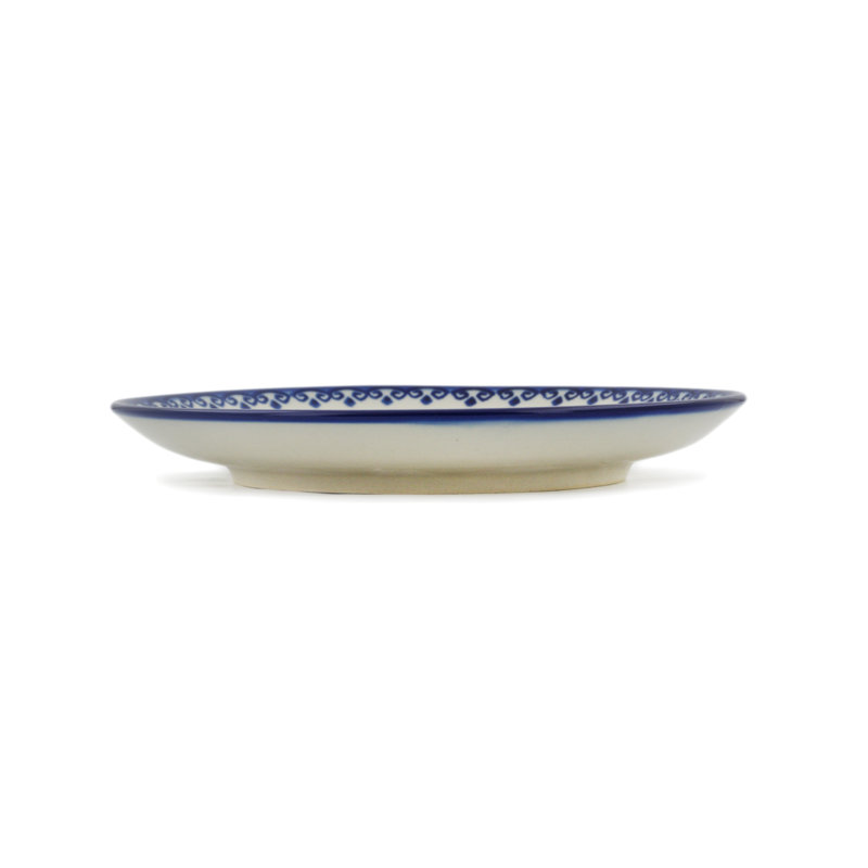 Assiette d’apéritif de poterie polonaise 8 po