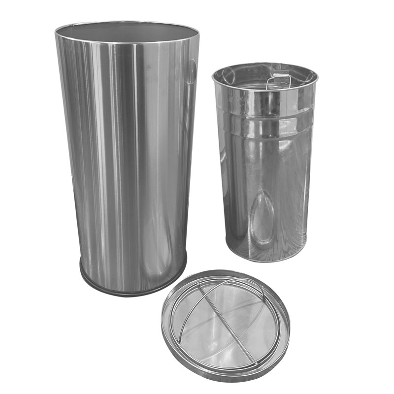 Poubelle à déchets en acier inoxydable Fixturedisplays® 15343